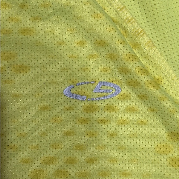 Champion DuoDry Men's Neon Yellow Athletic Shirt - Medium - Picture 3 of 5